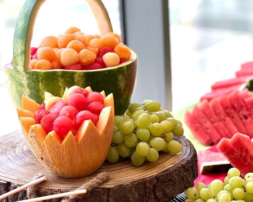 אבטיח ומלון ממולאים